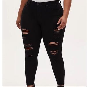Sky High Skinny ripped jeans